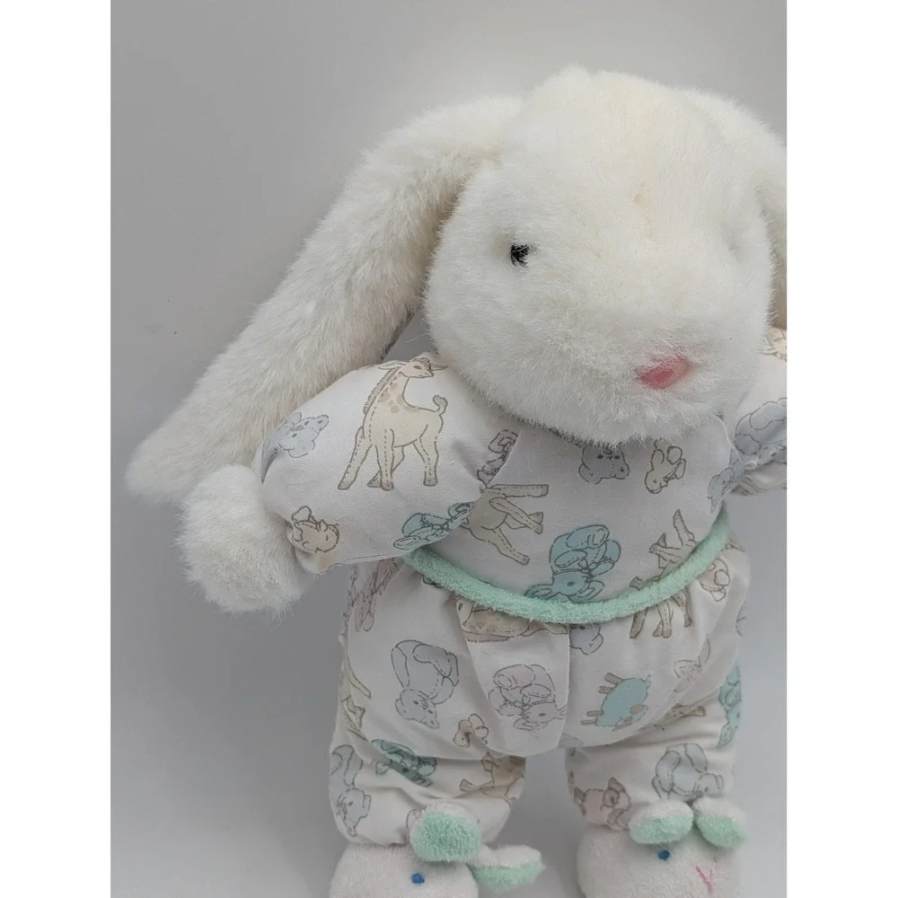 Carters‎ Prestige Rabbit Plush Bunny Terry Cloth Slippers 11 Inch Rattle Stuffed